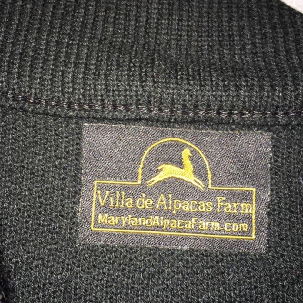 Villa de Alpaca farms wool vest with pockets sz L